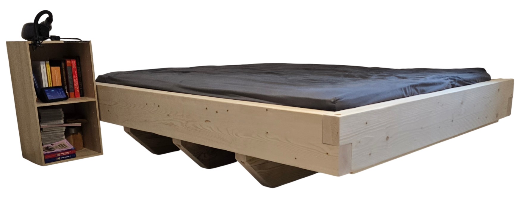 Image de Lit Flottant Bois - Ref LFB