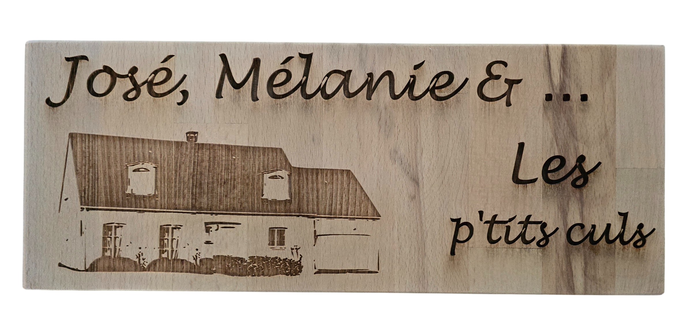 Image de Plaque bois gravée 40×20 - Ref PBG40.20