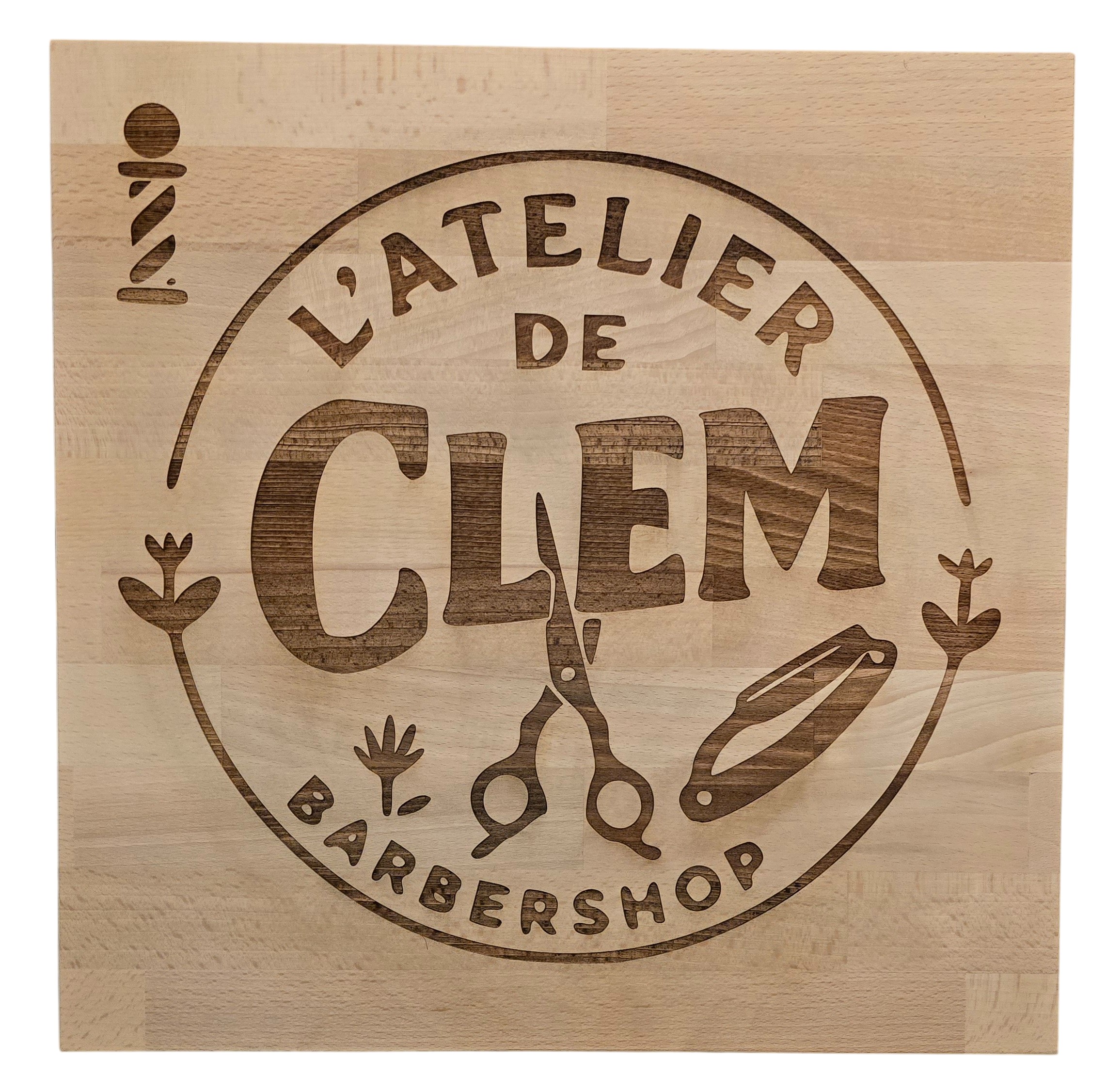 Image de Plaque bois gravée 40×40 - Ref PBG40.40