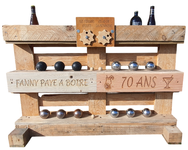 Image de Bar boules pétanque palette - Ref BBP
