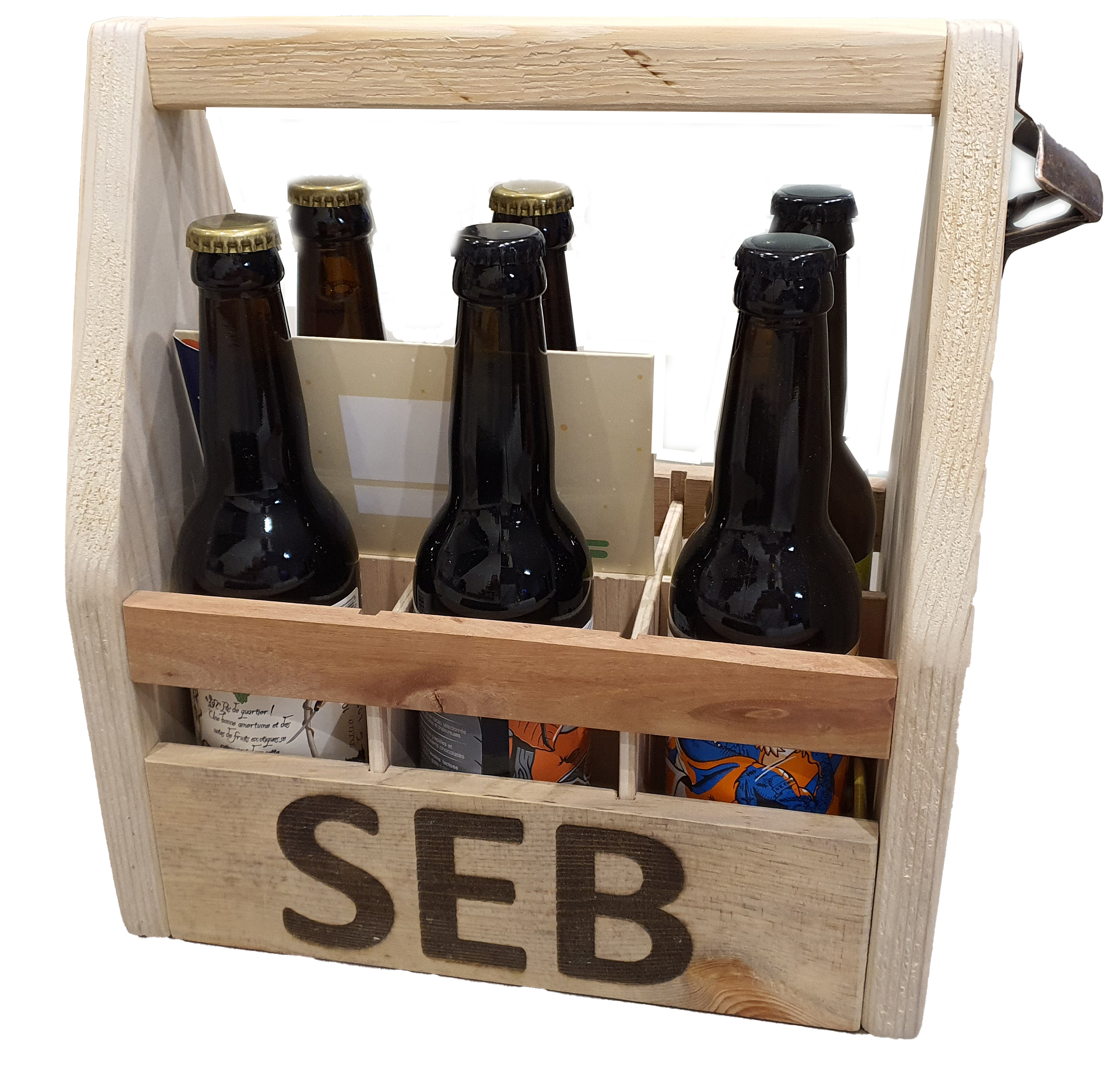 Image de Caisse en bois pour bière - CB6