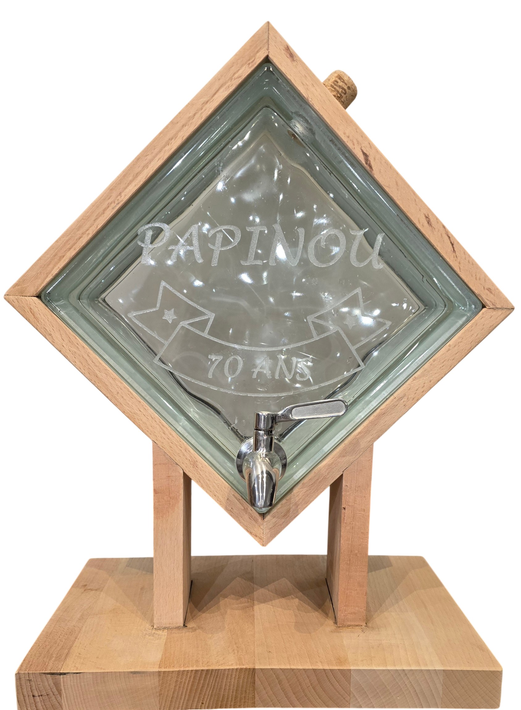 Image de Fontaine à alcool bois - Ref FAB