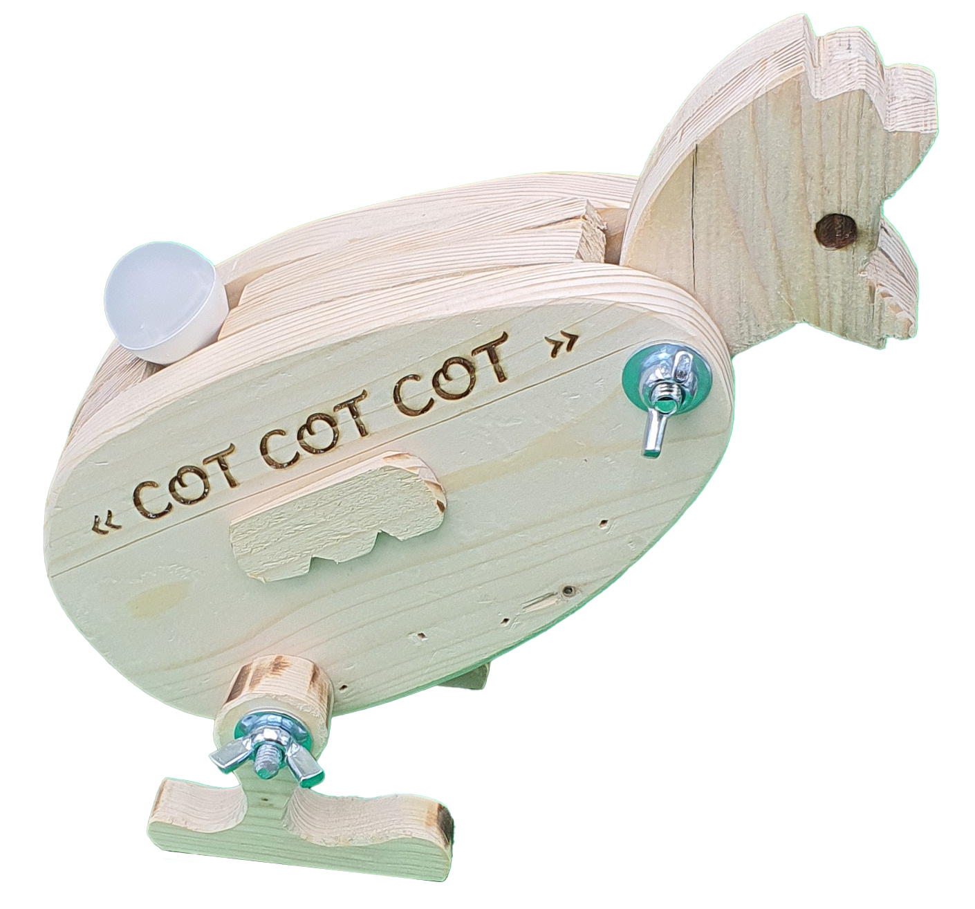 Image de Lampe en bois – Poule – Série 1