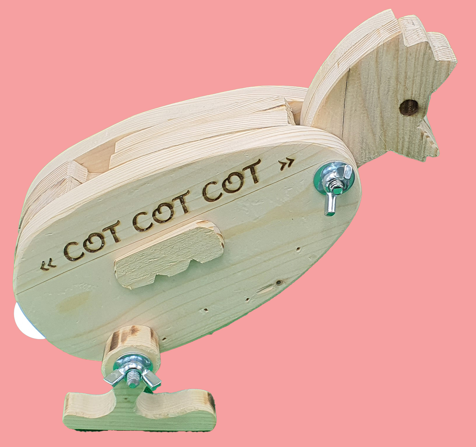 Image de Lampe en bois – Poule – Série 1