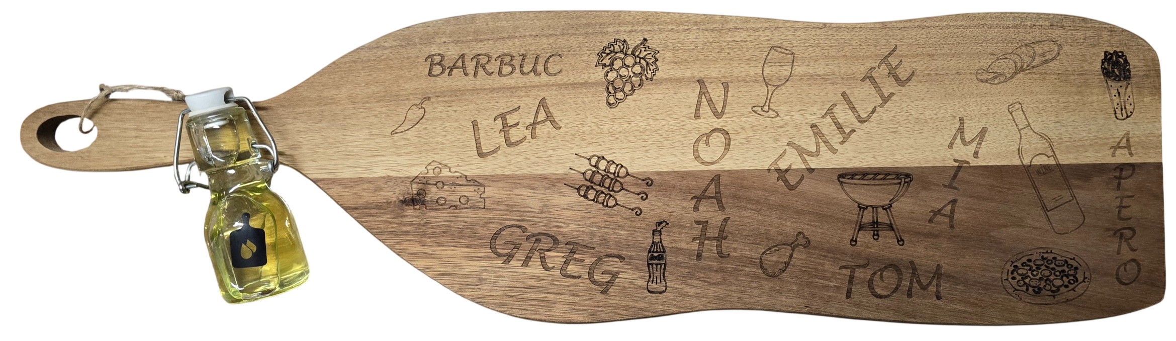 Image de Planche apéro acacia 64x19 - Ref PAA55.20