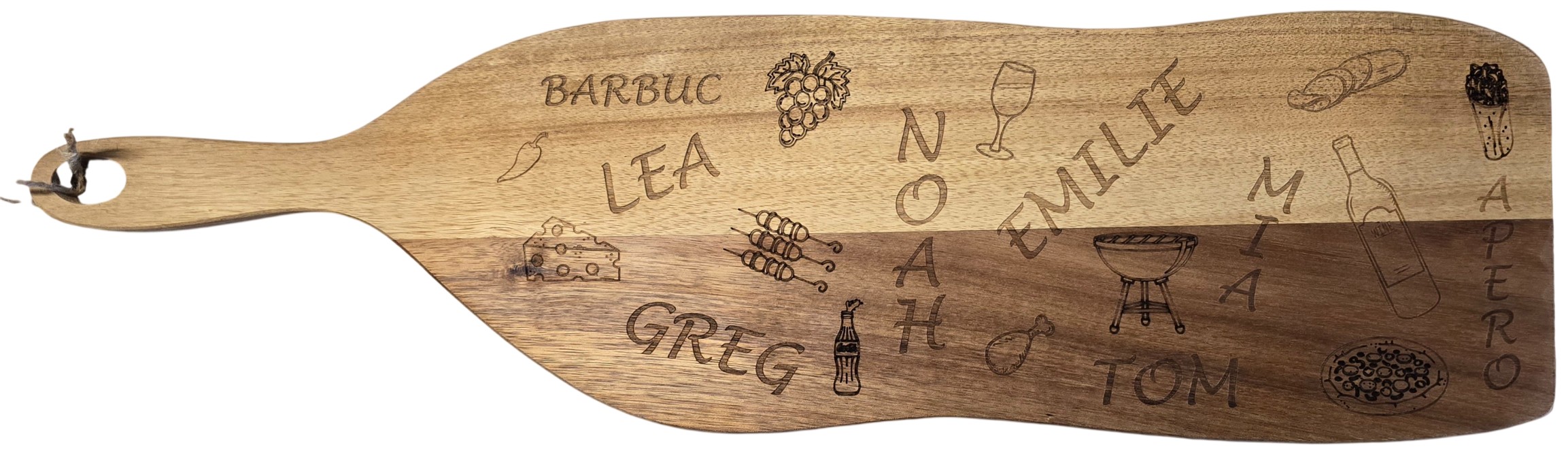 Image de Planche apéro acacia 64x19 - Ref PAA55.20