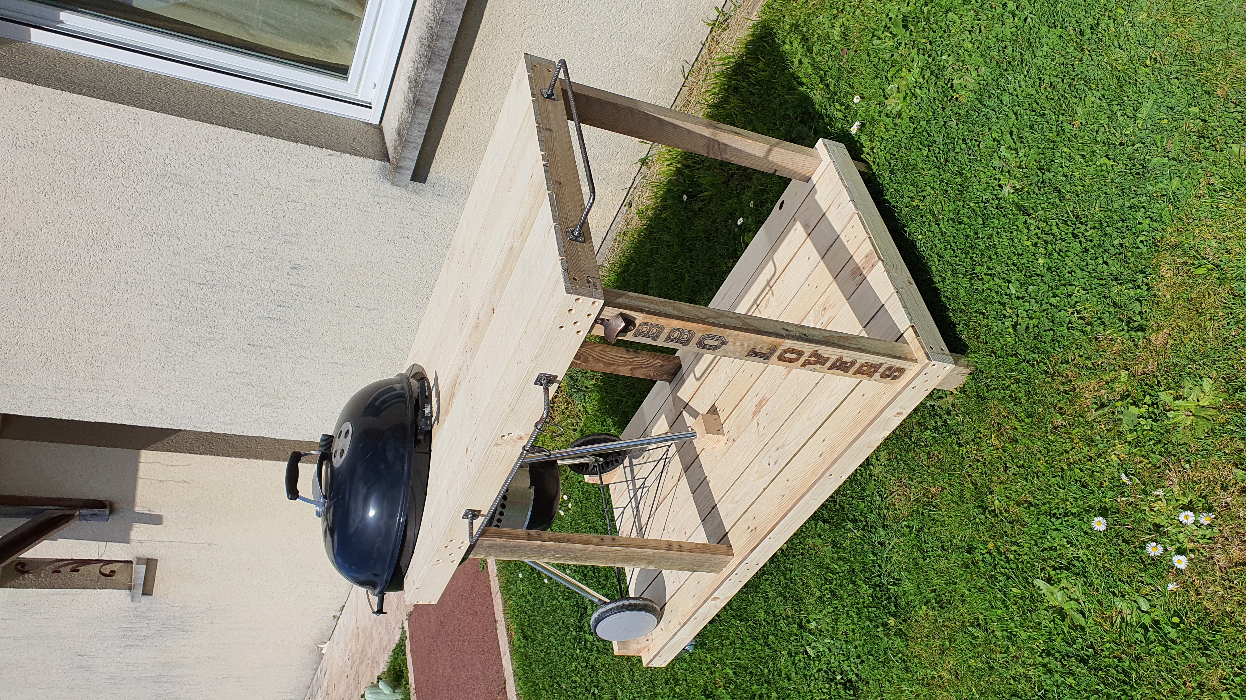 Image de Desserte barbecue Bois - Ref DBB